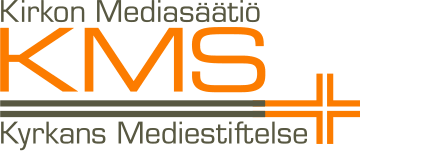 Kirkon mediasäätiön logo. KMS.