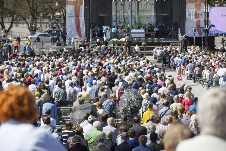 Utomhusmässa på kyrkodagarna 2017 i Åbo
