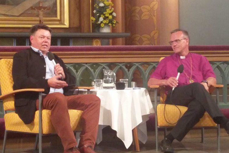 Petteri Taalas ja Tapio Luoma Keski-Porin kirkossa