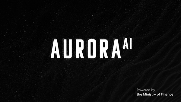 AuroraAI - kansallinen tekoälyohjelma. Kuvassa teksti AuroraAI.