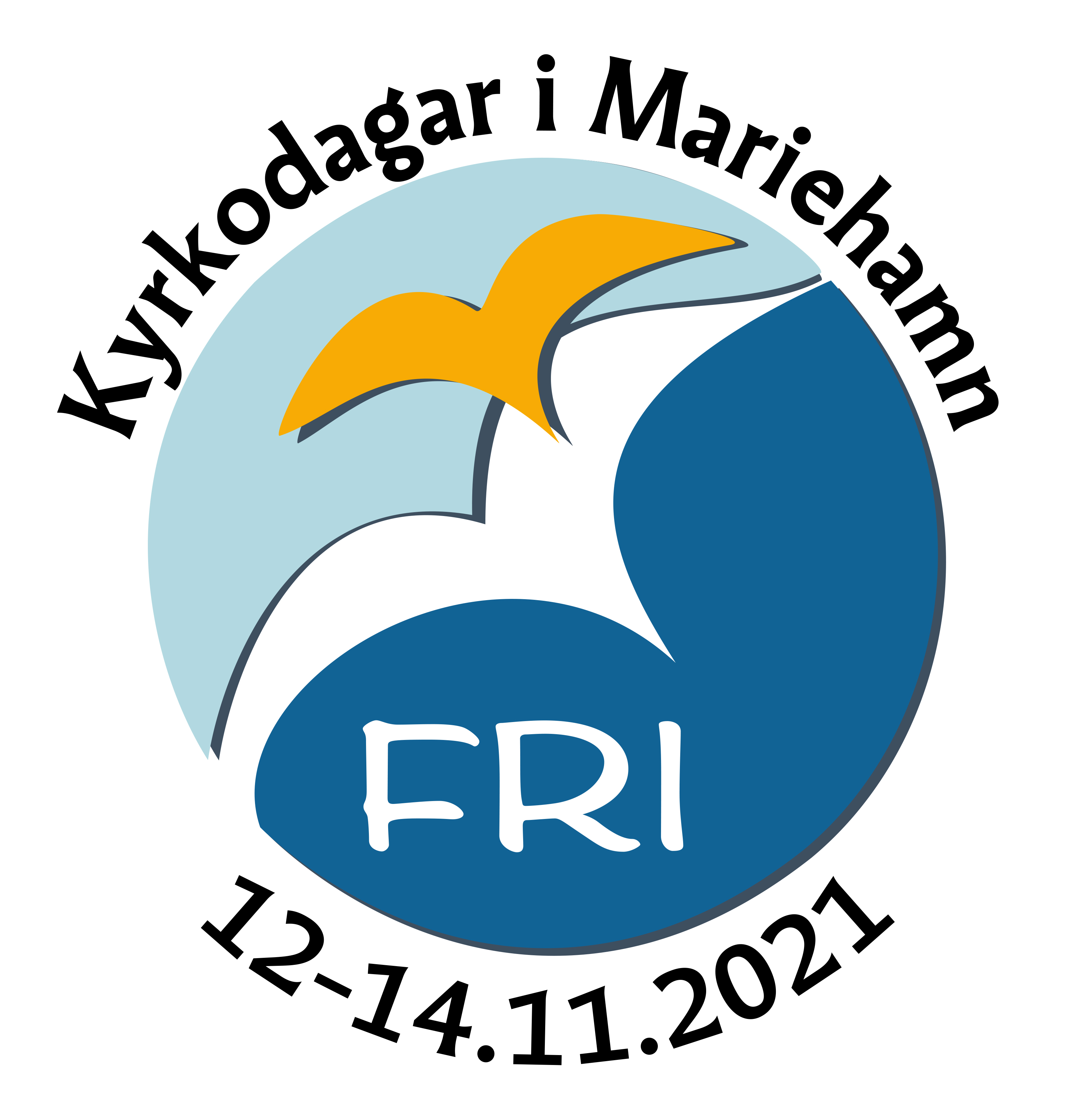 Logo för Kyrkodagarna, medelstor bild med text och datum