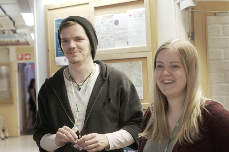 Öppna bilden i större format Programvärdarna Anna och Robin