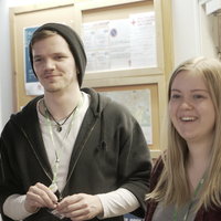 Öppna bilden i större format Programvärdarna Anna och Robin