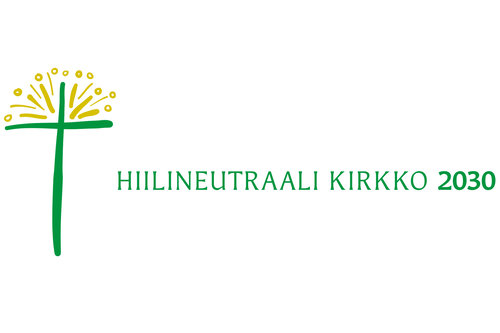 Hiilineutraalin kirkon logo.