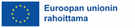 Logo jossa teksti Euroopan unionin rahoittama hanke.