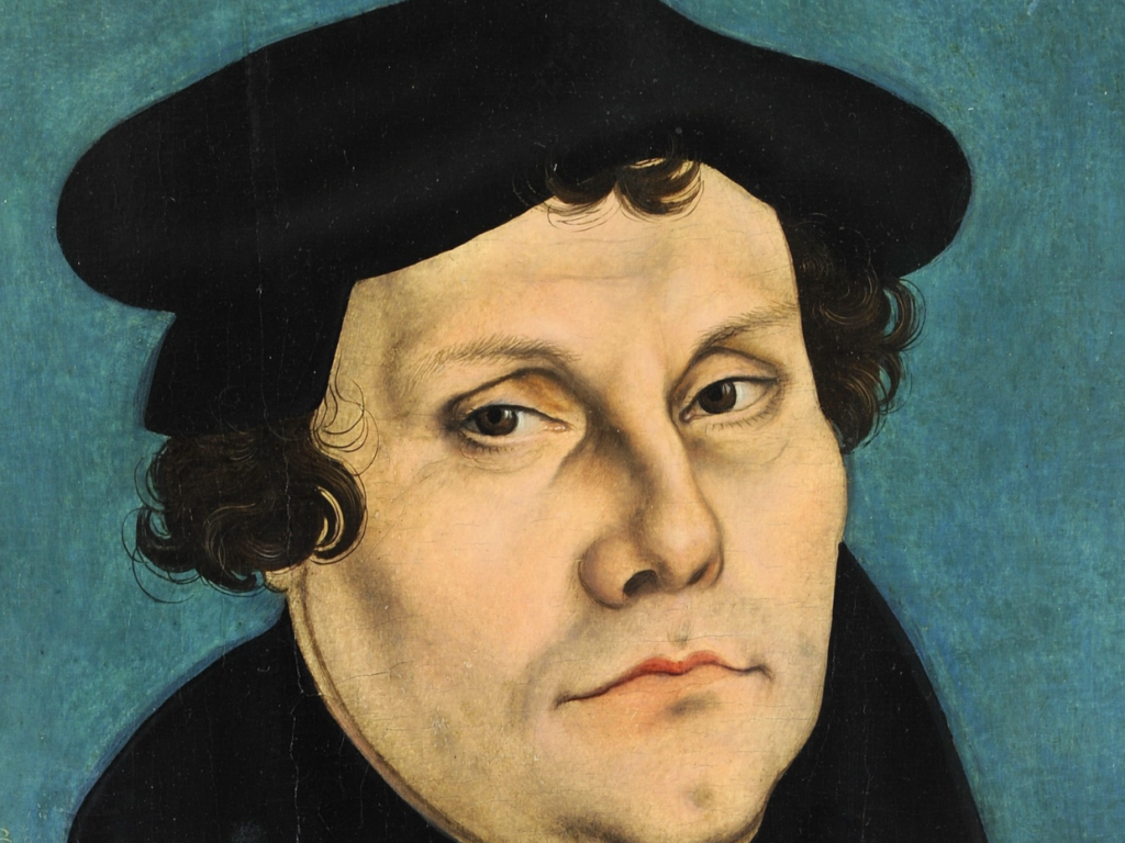 Lucas Cranach vanhempi, Martin Luther, 1528. Lucas Cranach d.Ä. - Martin Luther, 1528 (Veste Coburg) (cropped).jpg Luotu: 1528