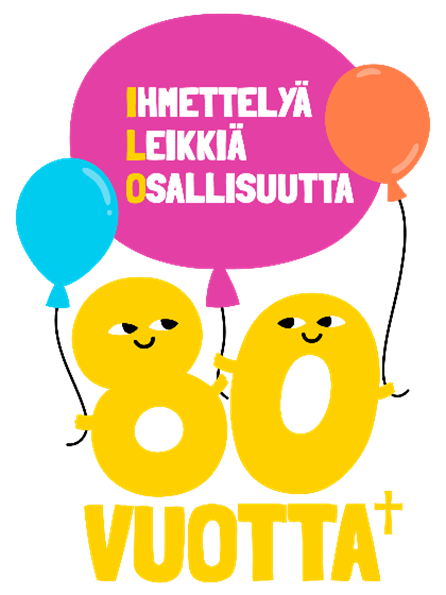 Päiväkerhon 80-vuotislogo.