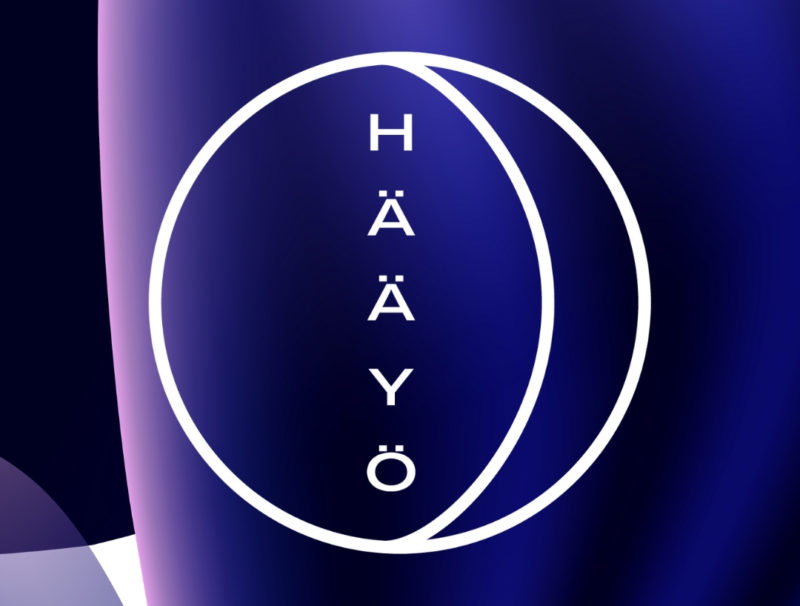 Hääyö-tapahtuman violetti logo.