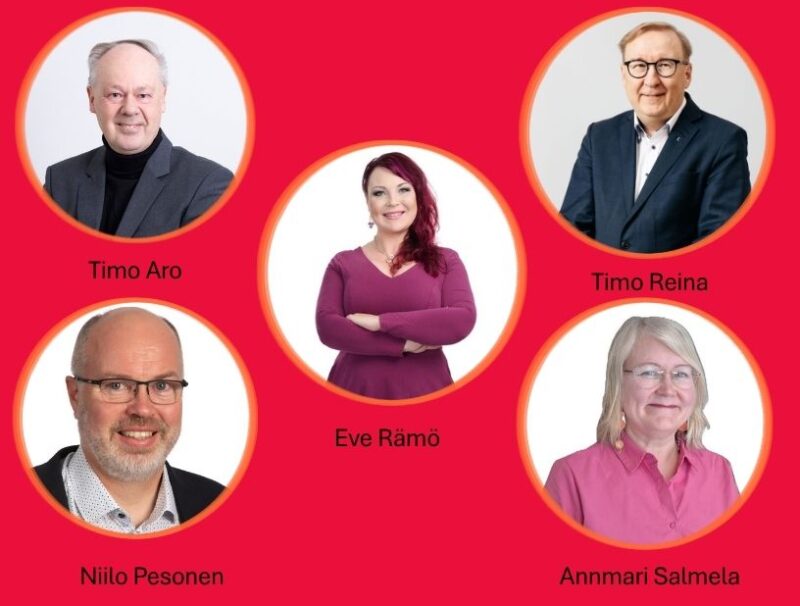 Kuntakeskustelijat SuomiAreenalla 2026.